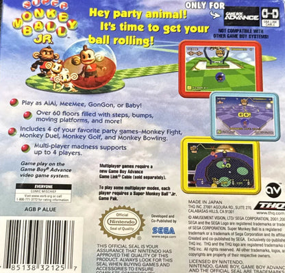 Super Monkey Ball Jr. GameBoy Advance
