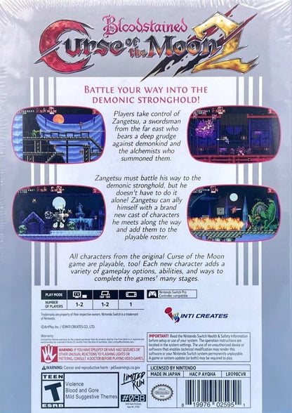 Bloodstained: Curse of the Moon 2 Nintendo Switch