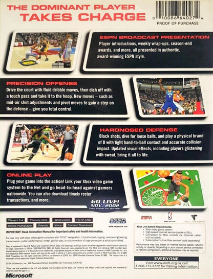 NBA 2K3 Xbox