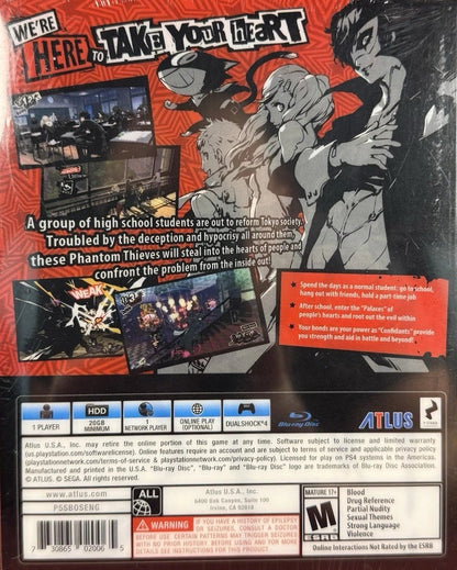 Persona 5 [Steelbook Edition] Playstation 4
