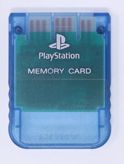 PS1 Memory Card [Clear Blue] Playstation