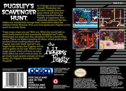 Addams Family Pugsley's Scavenger Hunt Super Nintendo