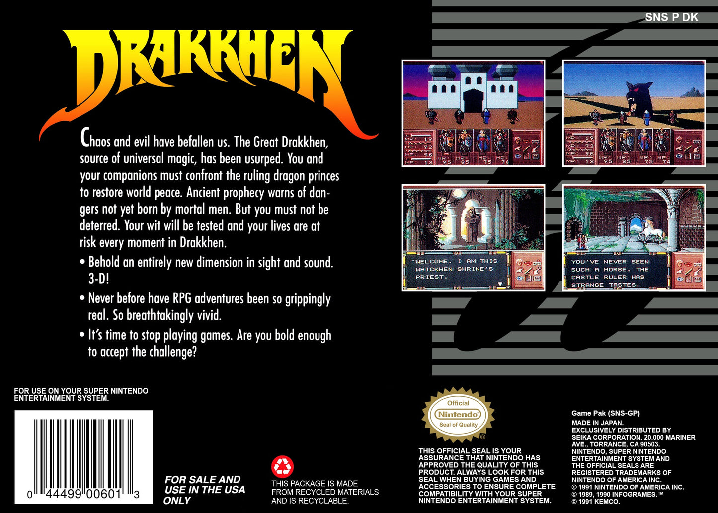 Drakkhen Super Nintendo