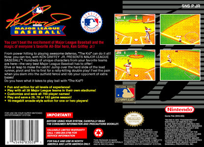 Ken Griffey Jr Major League Baseball Super Nintendo