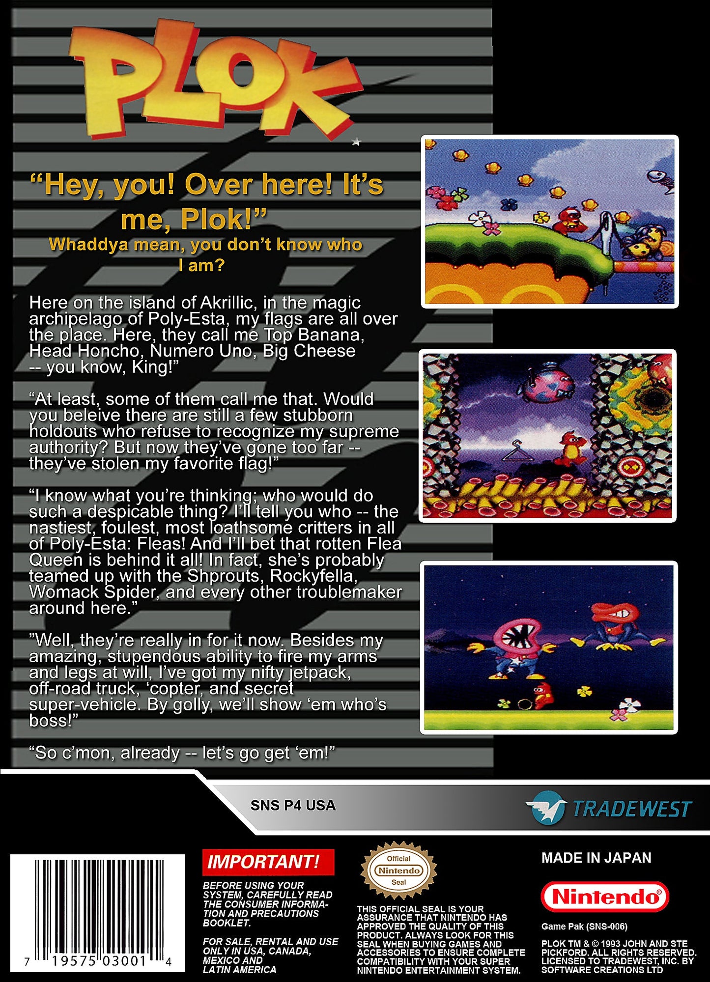 Plok Super Nintendo