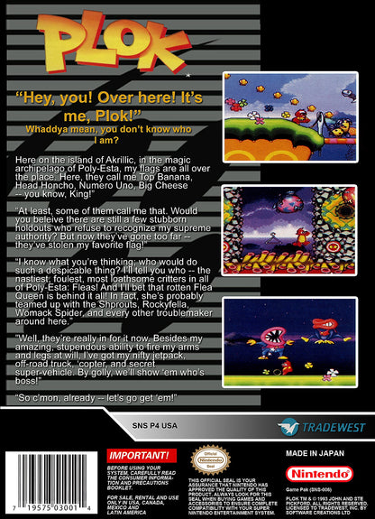 Plok Super Nintendo