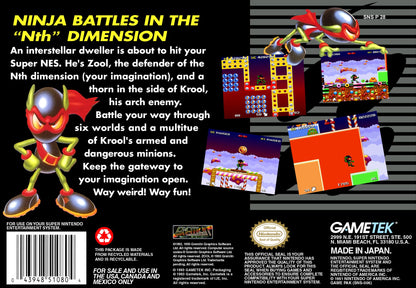 Zool Ninja of the Nth Dimension Super Nintendo