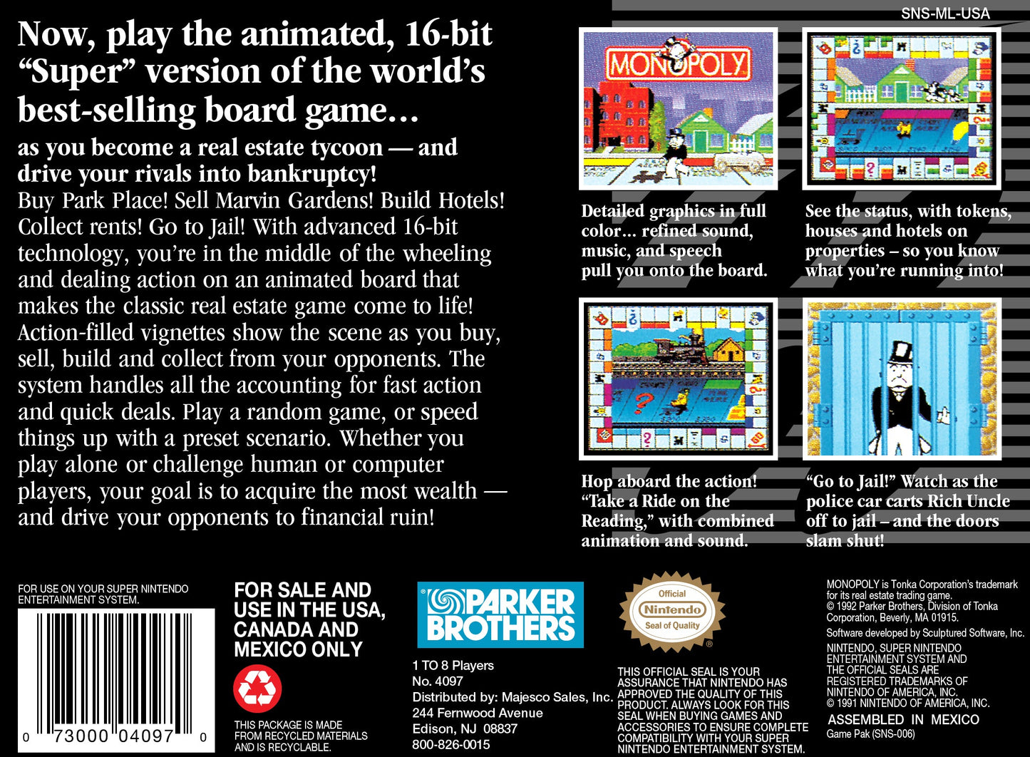 Monopoly Super Nintendo