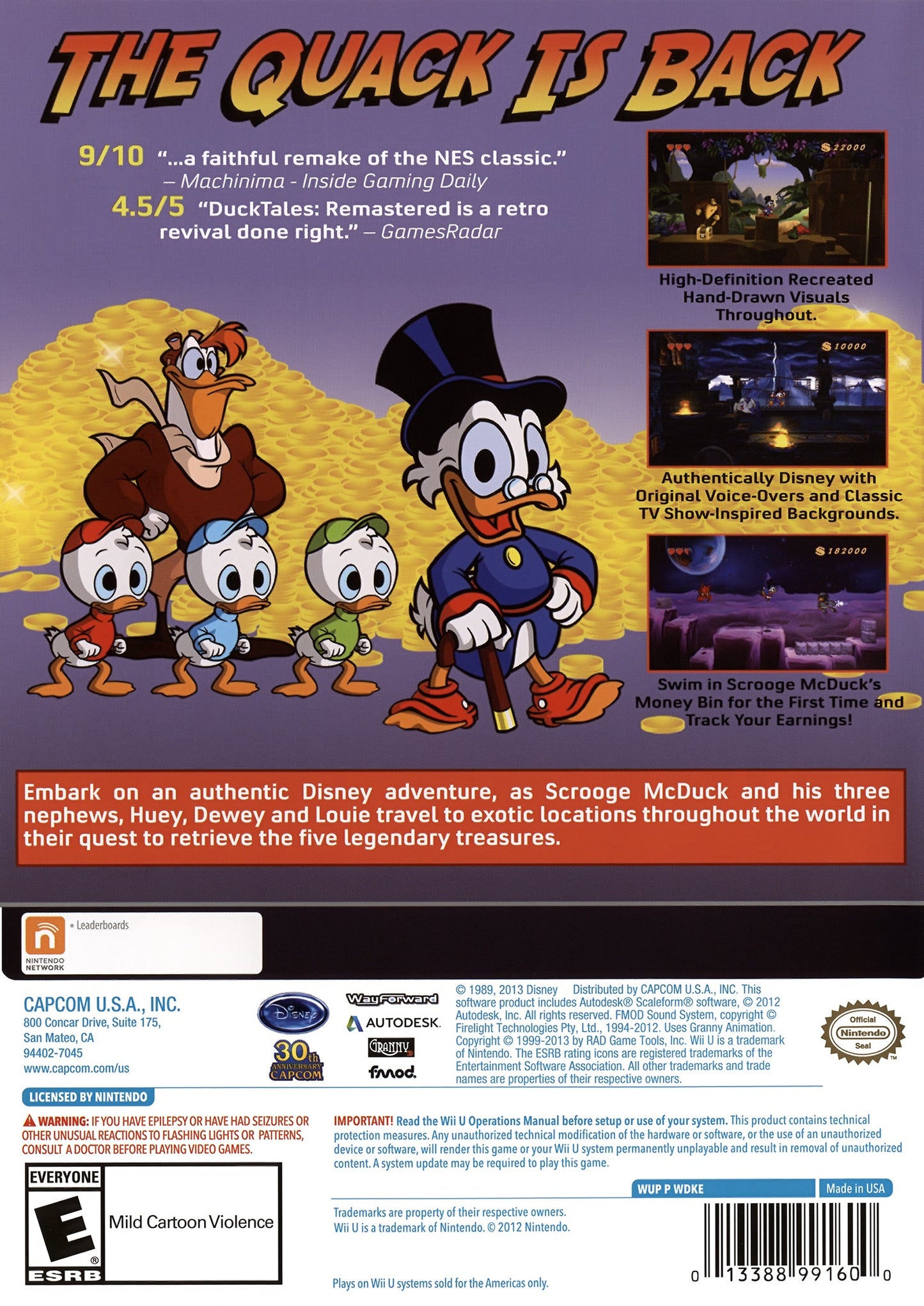 DuckTales Remastered Wii U