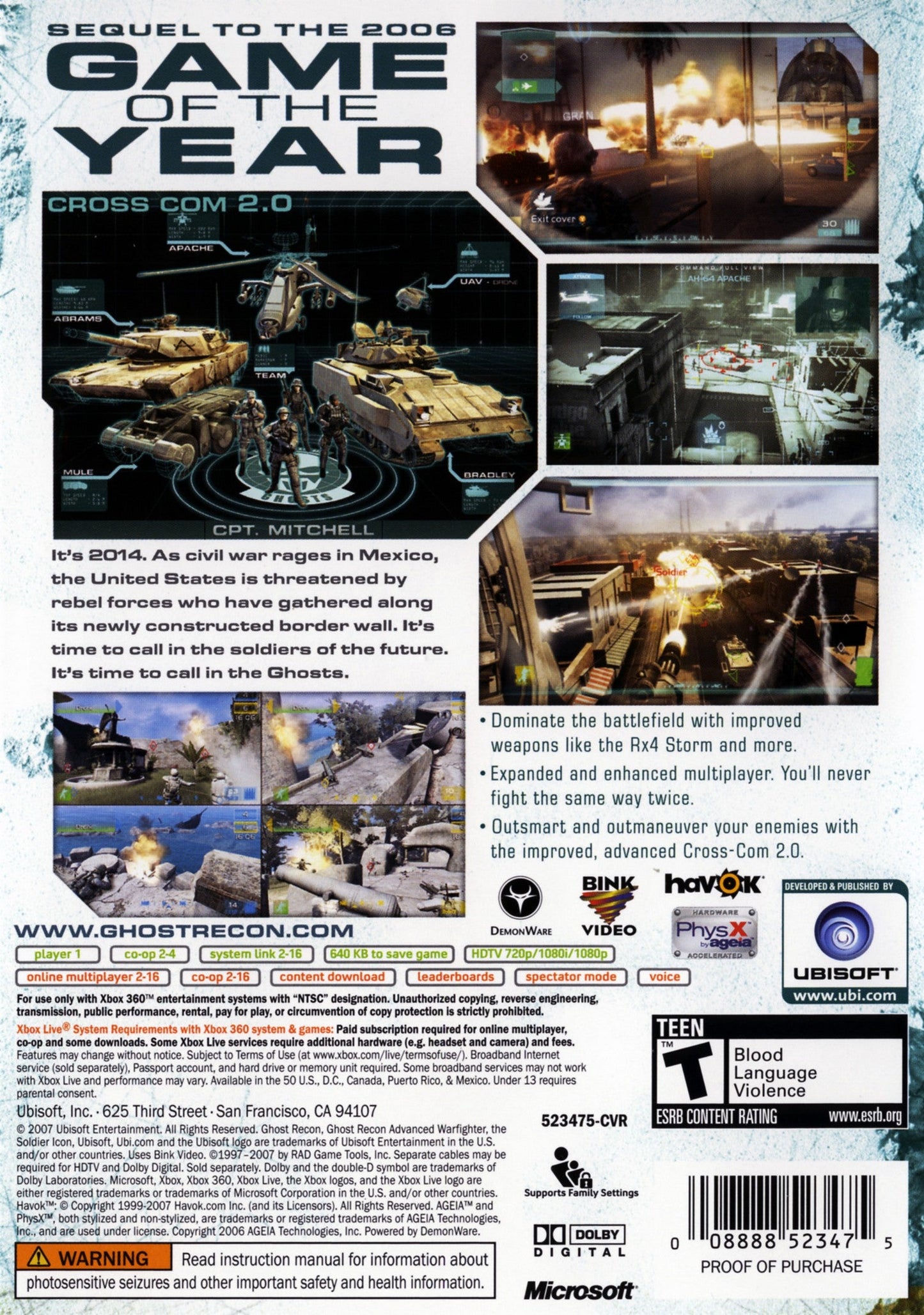 Ghost Recon Advanced Warfighter 2 Xbox 360