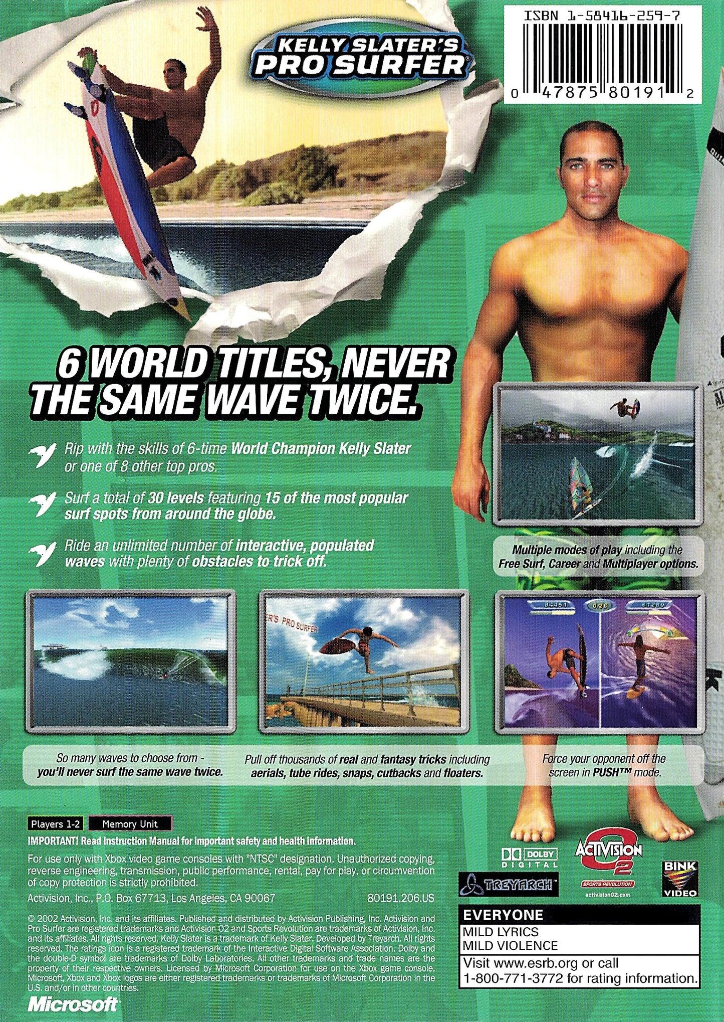 Kelly Slater's Pro Surfer Xbox