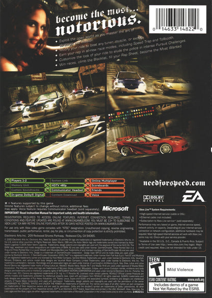 Need For Speed Most Wanted Xbox