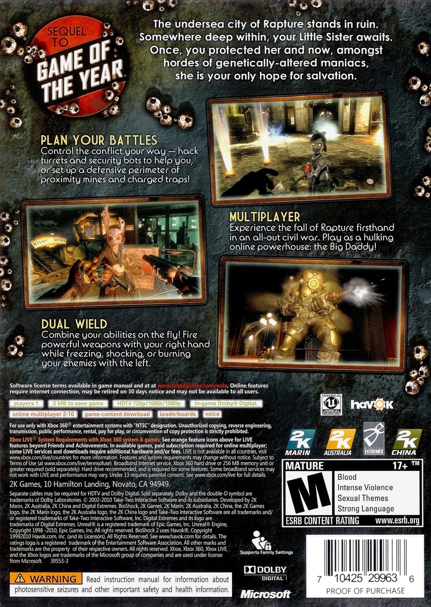 BioShock 2 Xbox 360