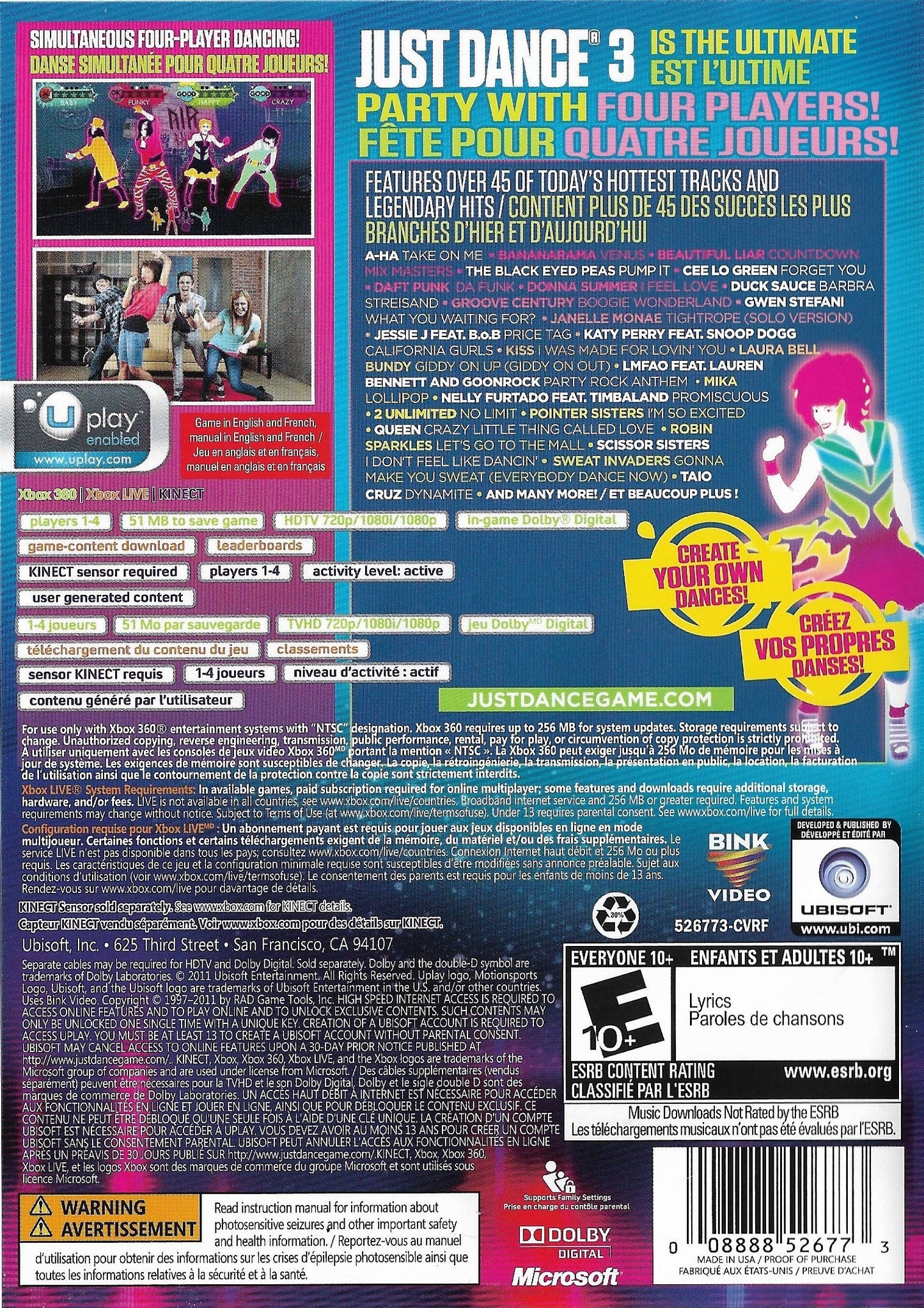 Just Dance 3 Xbox 360