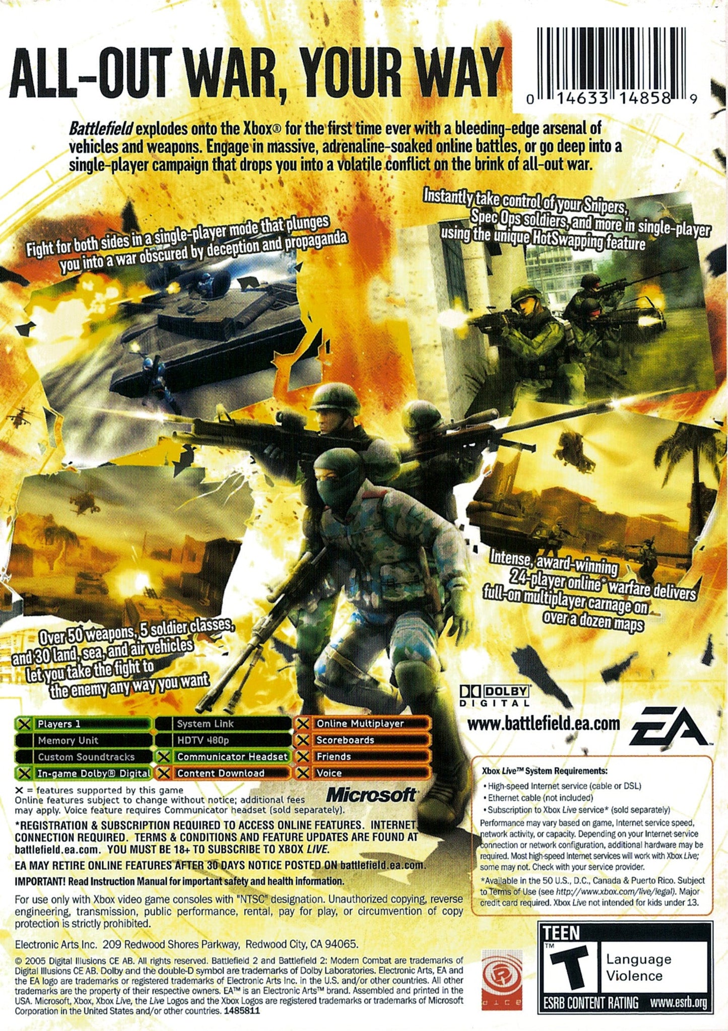 Battlefield 2 Modern Combat Xbox