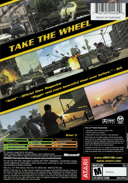Driver 3 Xbox