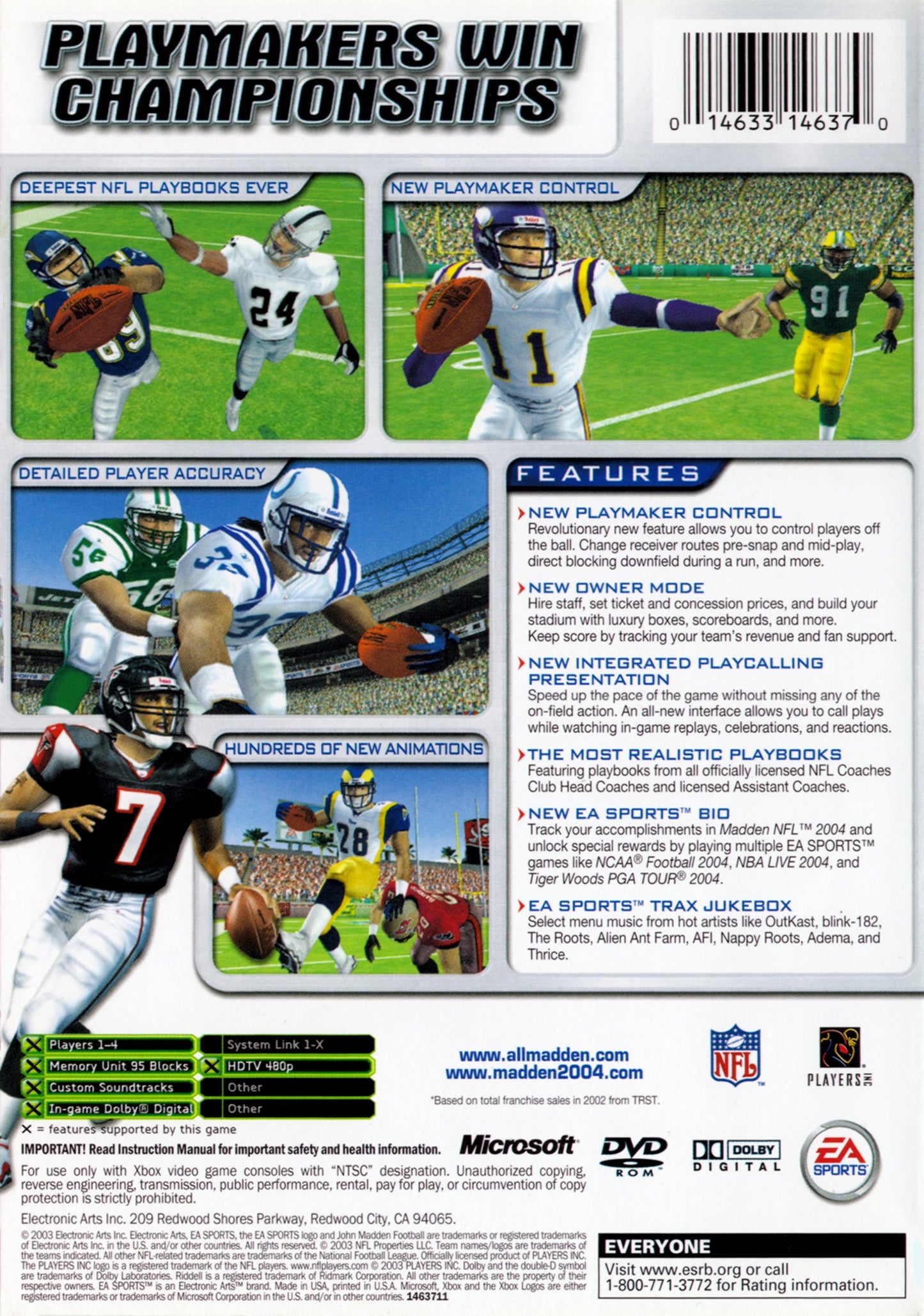 Madden 2004 Xbox