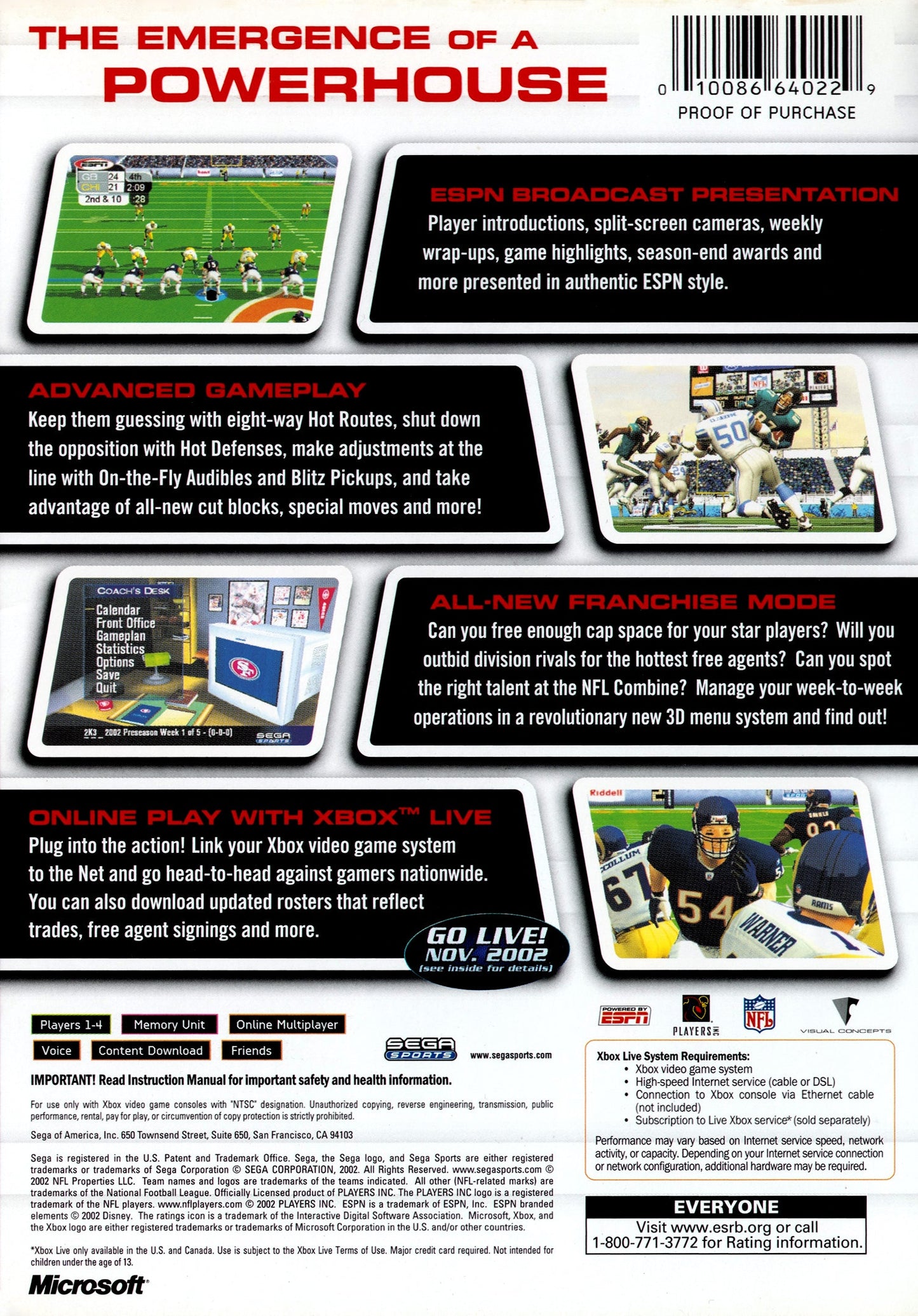 NFL 2K3 Xbox