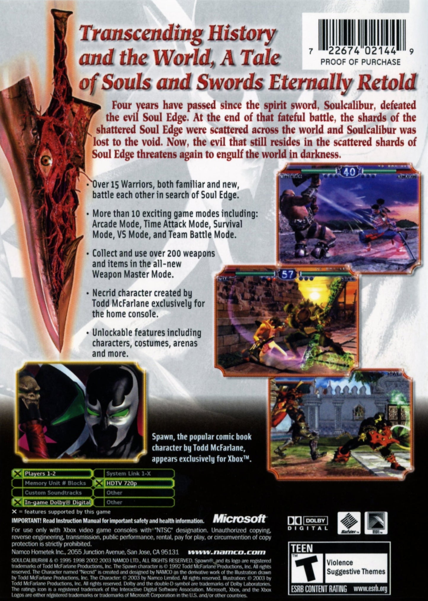 Soul Calibur II Xbox