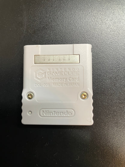 Gray Nintendo GameCube Memory Card 59 Blocks (DOL-008) GameCube