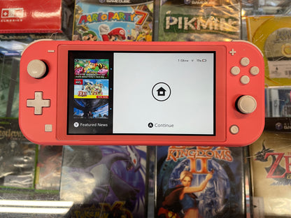 Coral Pink Nintendo Switch Lite Nintendo Switch