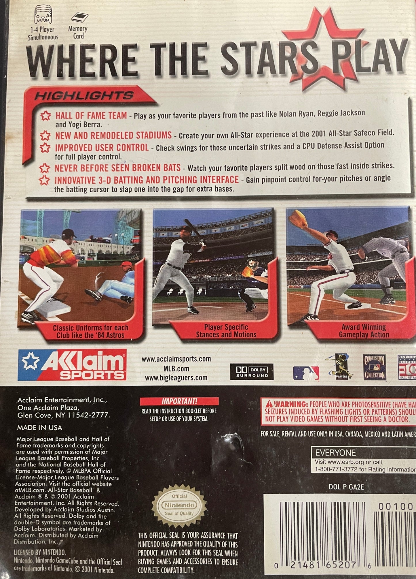 All-Star Baseball 2002 Gamecube