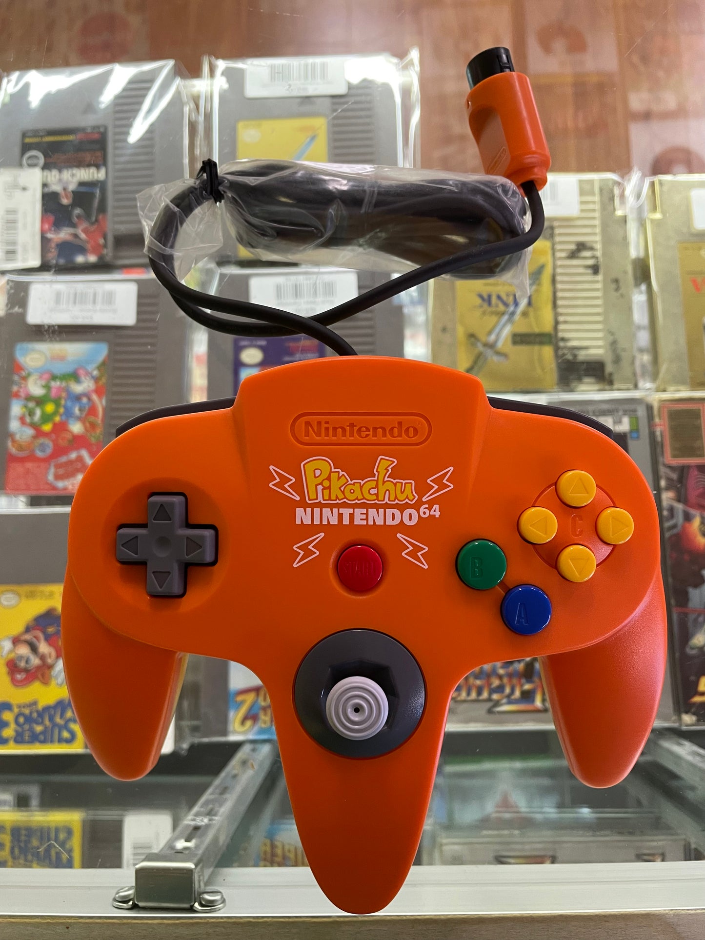 Pikachu Orange Console JP Modded Nintendo Nintendo 64