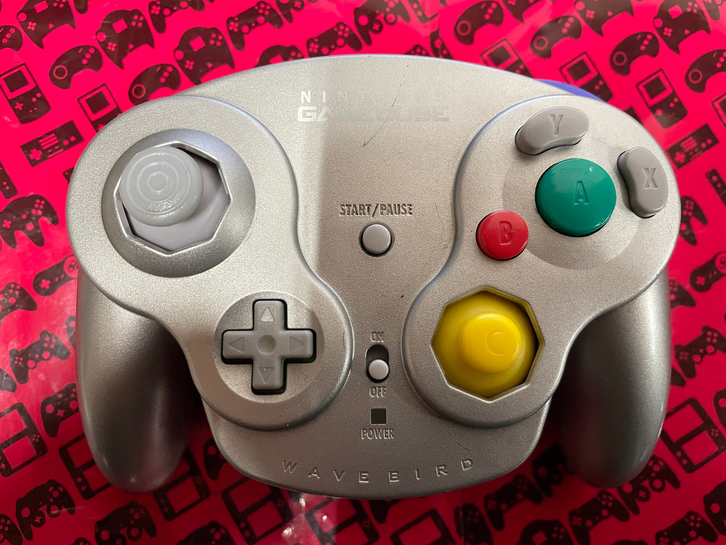 Platinum Wavebird Wireless Controller Nintendo Controller (DOL-004 + Receiver DOL-005) Gamecube