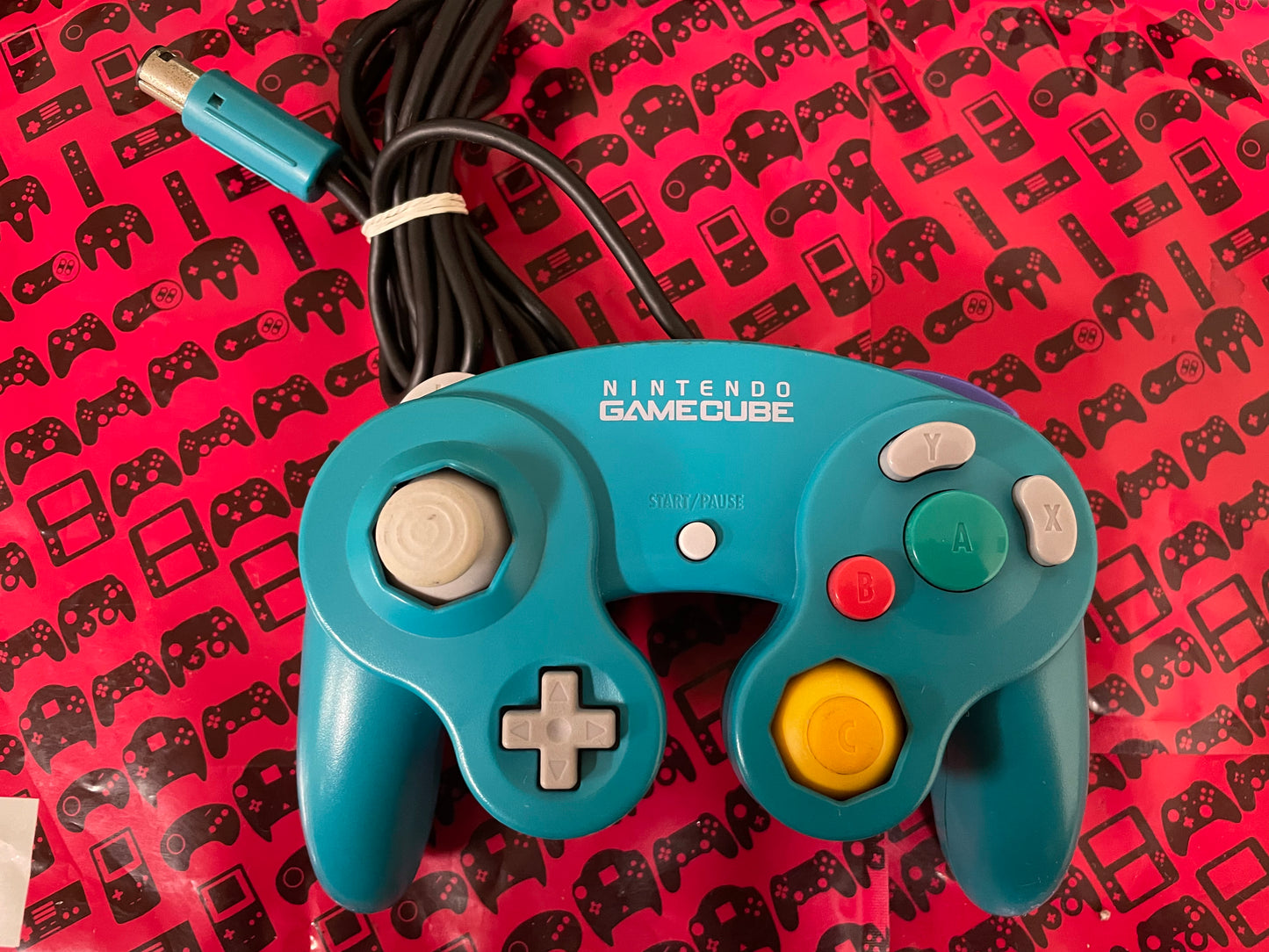 Emerald Blue Nintendo Gamecube Controller (DOL-003) Gamecube
