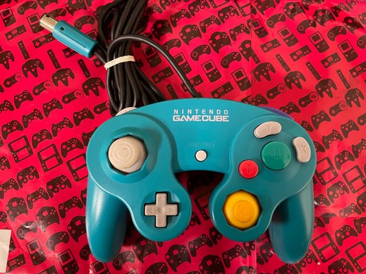 Emerald Blue Nintendo Gamecube Controller (DOL-003) Gamecube