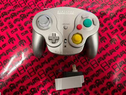 Platinum Wavebird Wireless Controller Nintendo Controller (DOL-004 + Receiver DOL-005) Gamecube